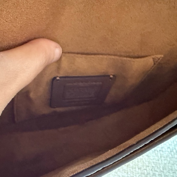 Coach butter yellow and light pink with Green strap Women's Bag - Picture 5 of 7